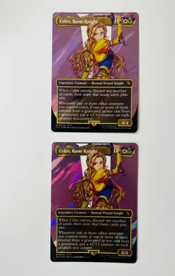 Celes, Rune Knight (Borderless) (Surge Foil) Commander: Final Fantasy Foil - Image 2