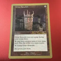Grim Monolith - 1999 Kai Budde (ULG) World Championship Decks Regular - Image 2