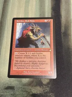 MTG Krenko, Mob Boss Retro Border 335 Ravnica Remastered Magic - NM - Pack Fresh - Image 1