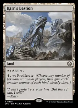 MTG Karn's Bastion (339/401) The Lost Caverns of Ixalan Commander LP - Image 1