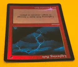 MTG LIGHTNING BOLT (Foil) Judge Promo NM (OldManMTG 007-916) - Image 5