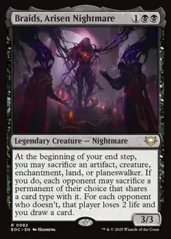 1x Braids, Arisen Nightmare NM Eng MTG - Edge of Eternities EDH - Image 1