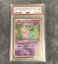 1997 Pokemon Japanese Rocket Dark Slowbro #80 Holo PSA 10 - GEM MINT! New Cert # - Image 1