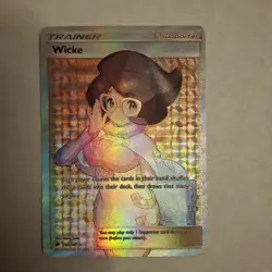 NM Pokemon Wicke (Full Art) 147/147 Sm-Burning Shadows Holo - Image 3