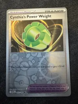 Cynthia's Power Weight (Reverse Holo) - 162/182 - Destined Rivals - NM/M Pokemon - Image 1