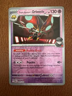 Team Rocket’s Orbeetle 089/182 (Reverse Holo) Pokemon TCG: Destined Rivals - Image 1