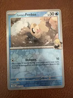 Cynthia’s Feebas 052/182 (REVERSE HOLO) Pokemon TCG: Destined Rivals - Image 1