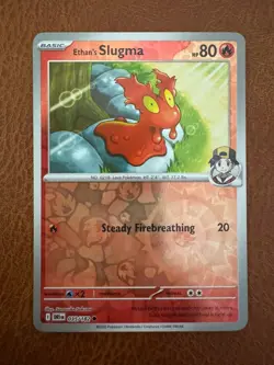 Ethan's Slugma 035/182 Pokemon TCG Sv10: Destined Rivals (Reverse Holo) - Image 1