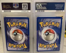 1999 Pokemon Jungle PERSIAN #42 and Fossil TENTACRUEL #44 1st Edition PSA 9 MINT - Image 4