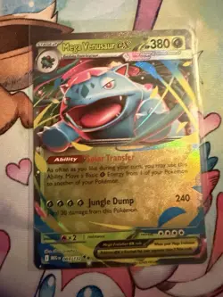 Mega Venusaur ex 003/132 Me01: Mega Evolution Double Rare Pokemon TCG - Image 1