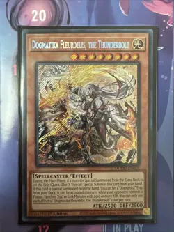 Yu-Gi-Oh! DOOD-EN026 Dogmatika Fleurdelis, the Thunderbolt - Secret Rare - Image 1