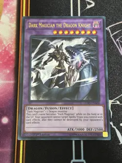Dark Magician the Dragon Knight LEDD-ENA00 Legendary Dragon Decks 1st ED (VLP) - Image 2