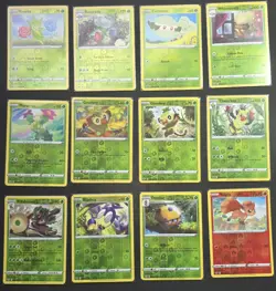 Pokemon Sword & Shield Base partially complete Set C/UC/R/reverse Holo 112 Cards - Image 1