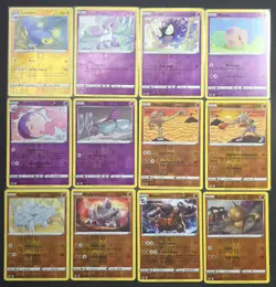 Pokemon Sword & Shield Base partially complete Set C/UC/R/reverse Holo 112 Cards - Image 4