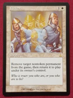 Magic The Gathering URZA'S DESTINY FLICKER white card MTG - Image 1