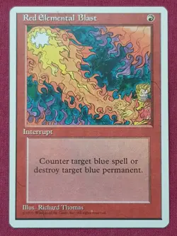 Magic The Gathering 4TH EDITION RED ELEMENTAL BLAST red card MTG FOURTH - Image 1