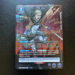 Union Arena Autographed Erwin Smith AoT English Card UE10BT/AOT-1-002 SR signed - Image 2