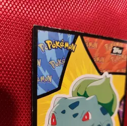 Pokemon Topps - Bulbasaur - The First Movie 1999 - Sticker Card Black Logo - LP - Image 5