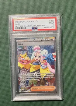 Iono Special Illustration Rare Card 269/193 Sv02: Paldea Evolved PSA 9 - Image 1