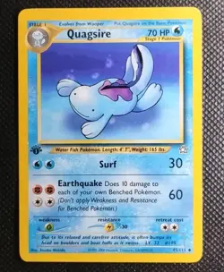 Quagsire 1st Edition Neo Genesis 45/111 Pokemon Card Nintendo - Played - Image 1