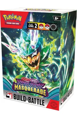 Pokemon TCG Twilight Masquerade Build and Battle Box 4 Booster Packs Promo Card - Image 2