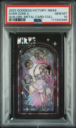 2023 GODDESS OF VICTORY: NIKKE GUN GIRL METAL CARD COLLECTION OVER ZONE 2 PSA 10 - Image 1