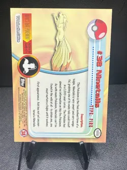 Ninetails #38 - TOPPS BLACK LOGO - TV Series 2 - NON-HOLO - Pokemon Card - NM - Image 2