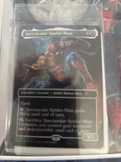 Magic the Gathering Card, Battle Damaged Spider-Man, Marvel Legends Card Only - Image 4