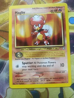 Magby 23/111 Rare Neo Genesis Set Pokemon Card WOTC NM - Image 1