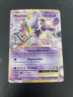 Mewtwo EX 52/108 Pokemon Trading Card Evolutions - Image 1