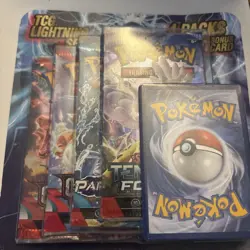 Pokemon TCG Lightning Set Packs with 1 Bonus Card - Image 1