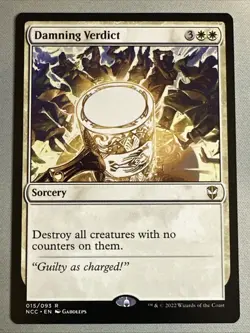 MTG / Damning Verdict / NCC / #015 / Regular / Rare / NM - Image 1