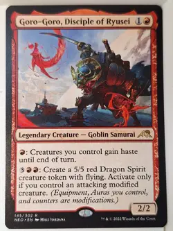 Goro-Goro, Disciple of Ryusei - Kamigawa: Neon Dynasty - Magic the Gathering MTG - Image 1