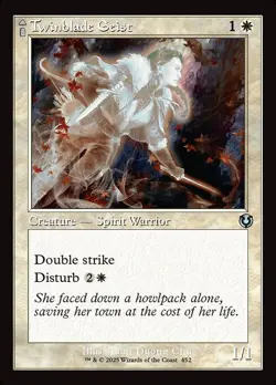NM Retro Foil Twinblade Geist, Innistrad Remastered, Magic the Gathering, 452 - Image 1