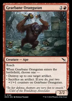NM Foil Gearbane Orangutan, Murders at Karlov Manor, Magic the Gathering, 129 - Image 1
