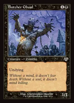 NM Retro Foil Butcher Ghoul, MTG, Innistrad Remastered, Magic the Gathering, 373 - Image 1