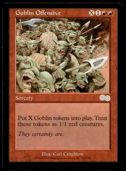 MTG Goblin Offensive LP Light Play Urza's Saga [2692] - Image 1