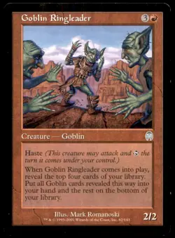 MTG Goblin Ringleader LP Light Play Apocalypse [4071] - Image 1