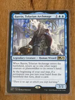 NM/M MTG Core Set 2021 045/274 Barrin, Tolarian Archmage - Image 1