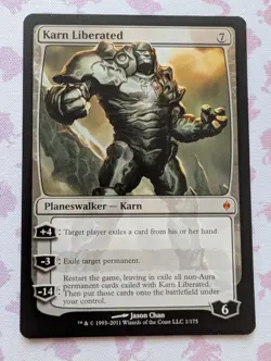 MTG Karn Liberated, New Phyrexia, 001/175 Magic the Gathering - Image 1