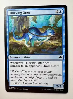 Thieving Otter (NM) #390 Bloomburrow BLB Magic MTG - Image 1