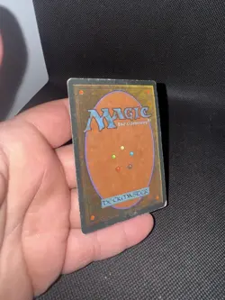 MtG ‘Scrubland’ Revised-3rd Ed WotC 1994 rare white-black Dual Land heavy play - Image 4