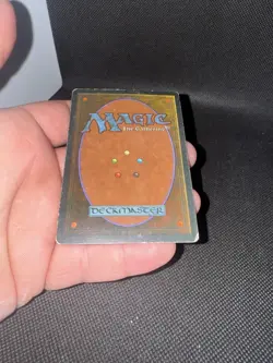 MtG ‘Scrubland’ Revised-3rd Ed WotC 1994 rare white-black Dual Land heavy play - Image 5