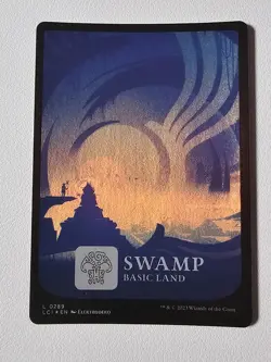 Swamp LCI MTG 289 FOIL FULL ART BASIC LAND NM Magic - Image 1
