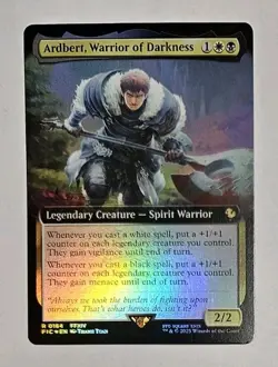 Ardbert, Warrior of Darkness Extended Art Foil 0164 MTG Final Fantasy Commander - Image 1