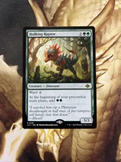Hulking Raptor Lost Caverns Of Ixalan 191 Rare Nm - Image 1