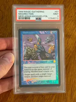 Misdirection Mercadian Masques Foil MTG PSA Grade 9 - Image 2
