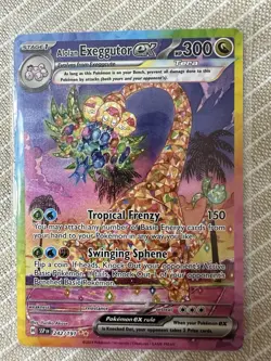 Pokemon TCG Alolan Exeggutor EX 242/191SV08: Surging Sparks Holo Full Art - Image 1