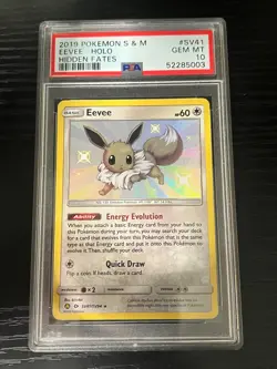 Pokemon TCG Eevee Hidden Fates Shiny Vault PSA 10 Gem Mint - Image 1