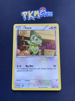 Pokemon TCG Axew BW26 Black Star Promo Swirl Holo LP. - Image 1